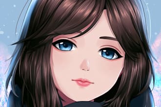 anime character an illustration and anime character