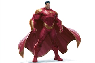 superhero character for comics