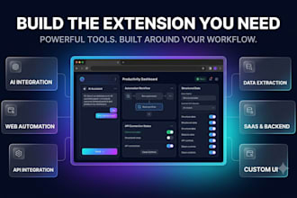 build a custom chrome extension, browser extension with ai