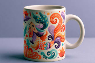 paint custom coffee mug design