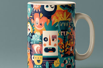 graphics for coffee mug or cup design