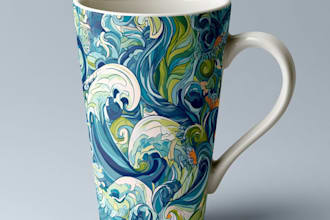 do plate design, mug design, plastic plate