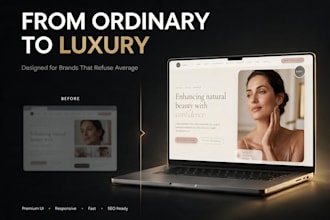 develop or redesign a luxury premium wordpress website