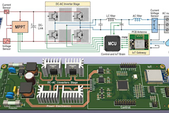 design solar inverter pcb and power electronics circuit with iot connectivity