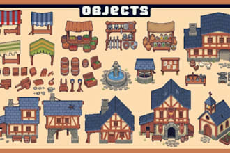 create pixel art tileset 2d sprite sheet pixel game art tiles pixel game and rpg