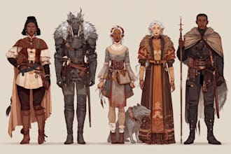 draw your dnd rpg character