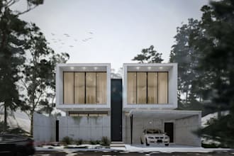 create photorealistic render interior and exterior