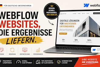 redesign german webflow website develop webflow business website webflow design