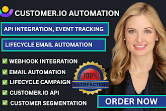 setup customerio api webhook integration event tracking lifecycle automation