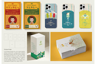 design simple japanese style packaging for your product