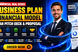 commercial real estate business plan financial model loan pitch deck proposal