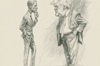 stunning digital political cartoon for political cartoon