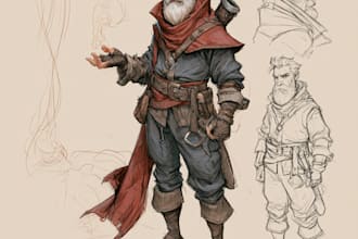 design fantasy character art and fantasy character art