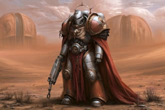 do a warhammer 40k character art