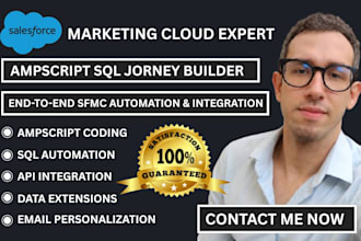 setup salesforce marketing cloud ampscript sql journey builder api integration