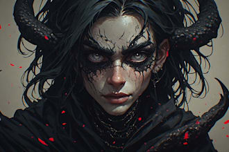 draw profeassonal horror character illustration characterart