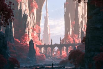 create fantasy environment concept art