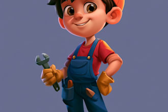 design 2d cartoon characters