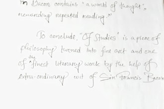 rewrite documents, scriptures, notes and letters as required