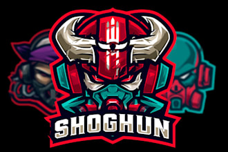 create a youtube gaming mascot logo professionally