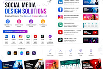 create a linkedin banner and facebook design
