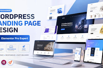 design a high converting landing page using cartflows and elementor
