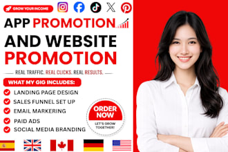 do app promotion, app installs, website promotion, ios app marketing