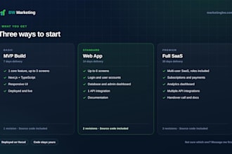 develop a custom web app saas or dashboard in nextjs and typescript