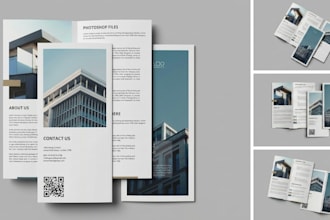 design construction capability statement, government proposal,corporate brochure