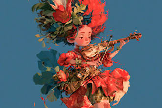 draw children illustration, fantasy character design