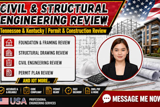 provide tennessee and kentucky civil structural engineering review