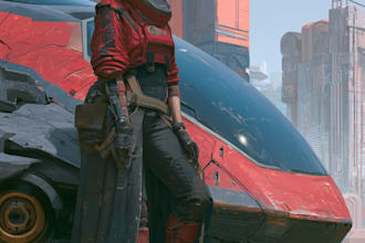 draw futuristic sci fi character designs