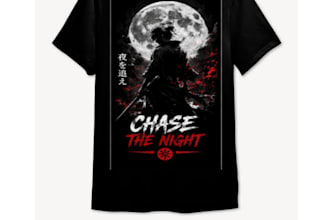 custom anime t shirt design for print on demand