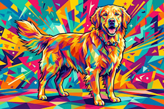 make an awesome pop art wpap pet portrait