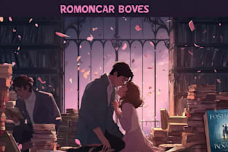 create thriller, mystery, crime or romance book cover design