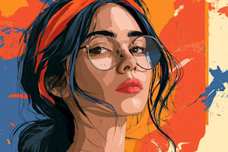 draw vector art portrait face, vehicle