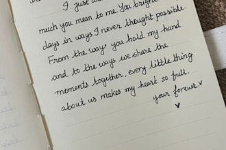 write anything with my beautiful handwriting