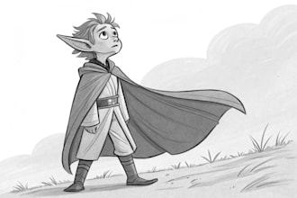 sketch your cartoon character