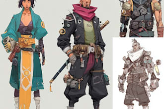 develop a unique character concept for your game comic