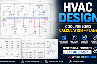 do hvac cooling load calculation and hvac design drawings