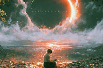 design creative romantic book or ebook cover