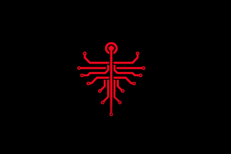 do futuristic cyberpunk logo or typography