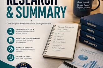 do internet research and write summaries