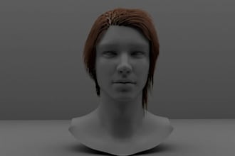 create realistic and stylized 3d hair model, xgen hair, hair groom for games