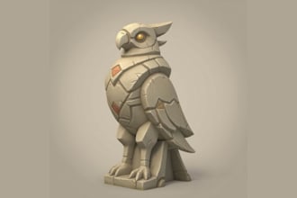 sculpt custom 3d character, action figure,statue, and miniatures for 3d printing