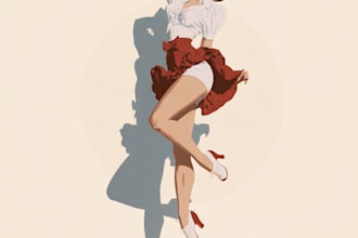 pin up girl and pin up girl