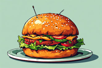 food pop art of your food pop art