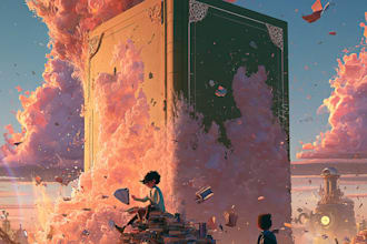 design a cartoon book cover art