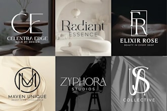 do luxury fashion logo and clothing line monogram