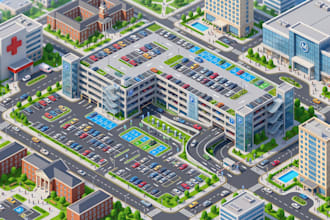 design a parking lot map, parking garage wayfinding and visitor parking map